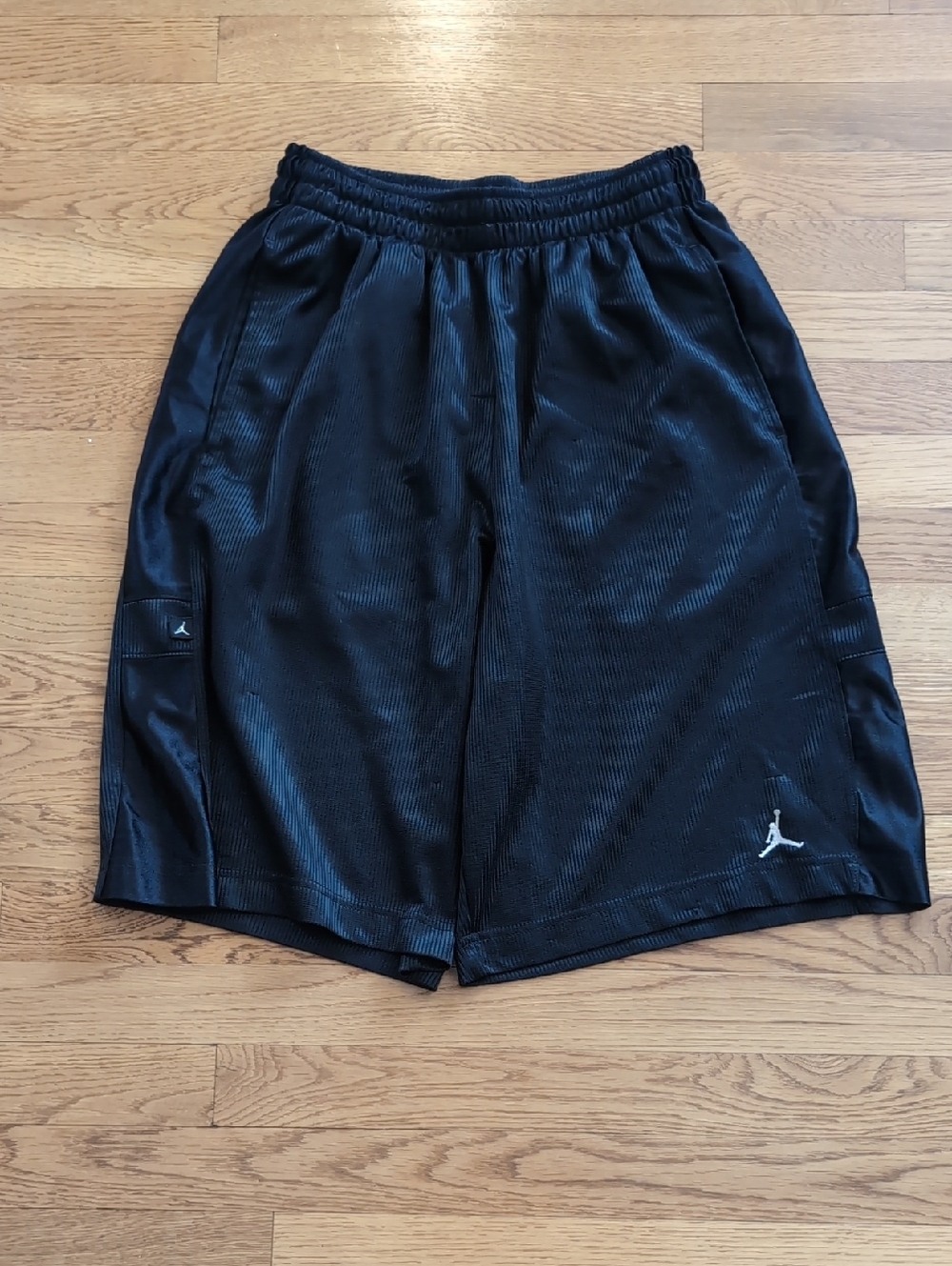 Jordan Men’s Black Athletic Shorts with White Jumpman